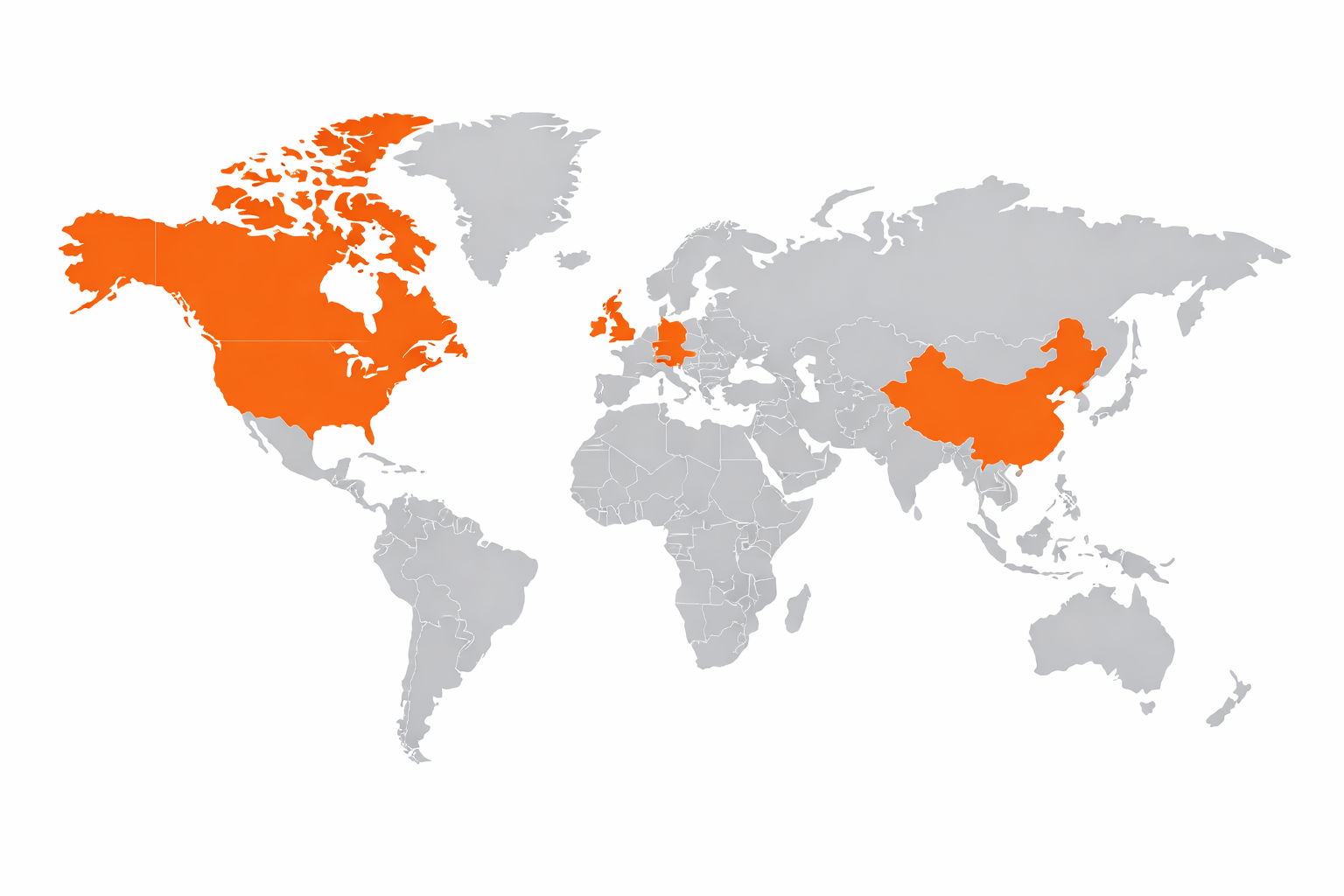 Gentex Global Presence Map